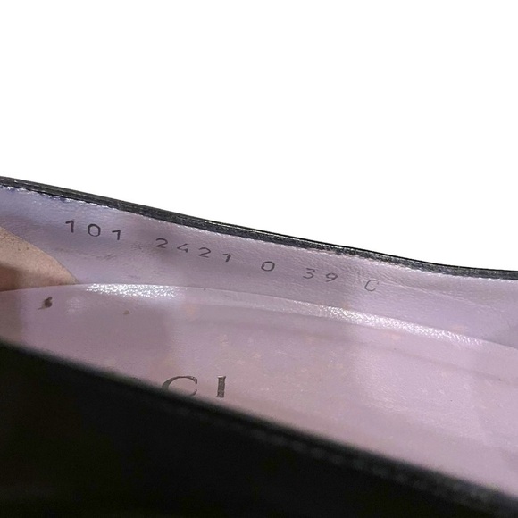 GUCCI Black Patent Leather Vintage Pumps 39 - Picture 7 of 9